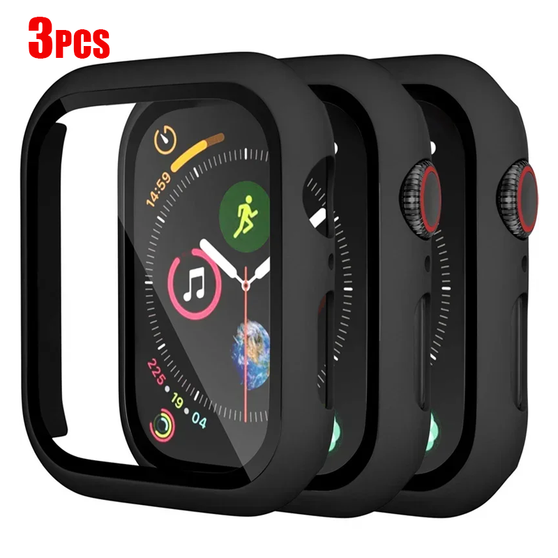 Smartwatch Iphone Watches For Women - 3PCS Tempered Glass+cover For Apple Watch