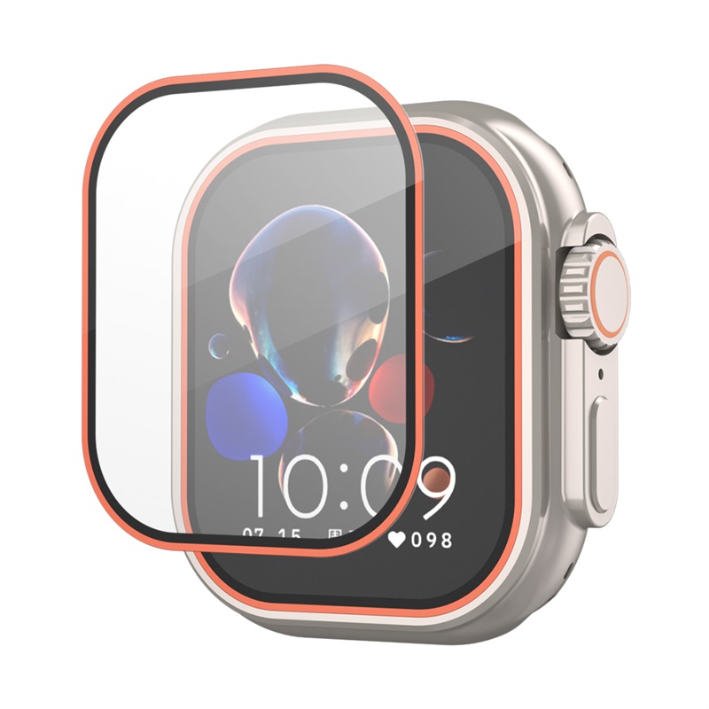 Smartwatch Watches For Men - Silk Print Tempered Glass Film For