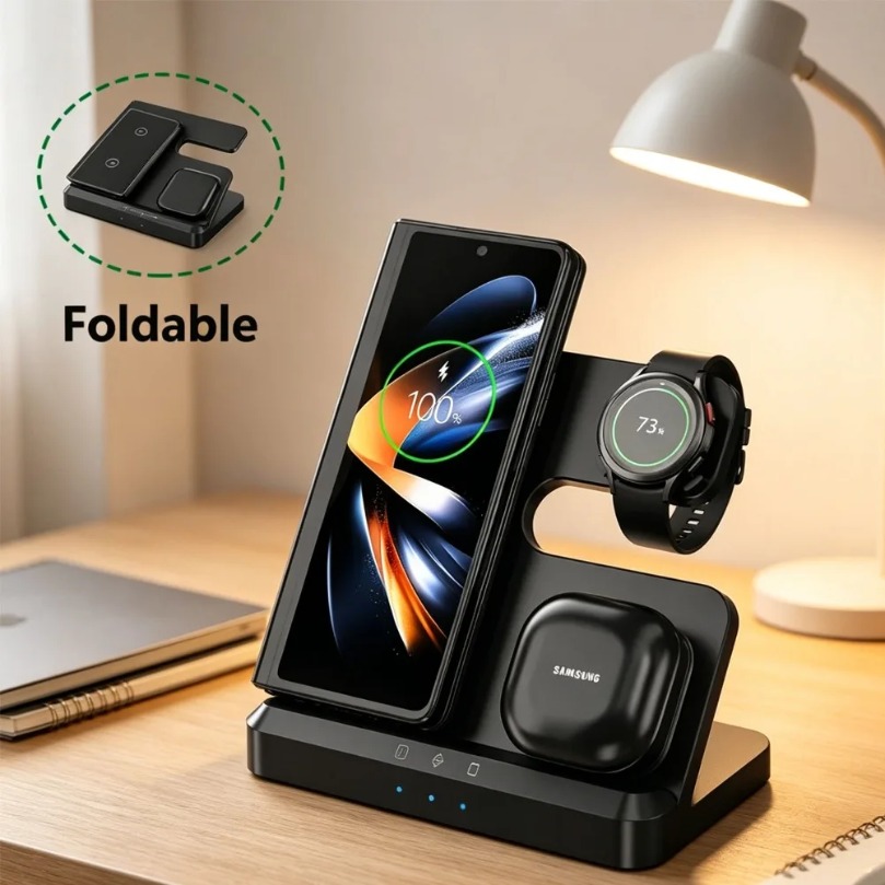3 in 1 Fast Wireless Charger F - đánh giá và giá Watches Smartwatch Samsung