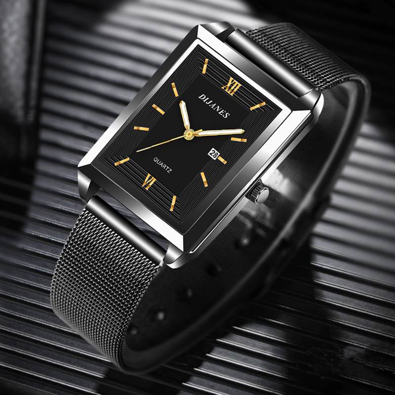 Men's Calendar Date Sport & Le - đánh giá và giá Mesh Stainless Strap