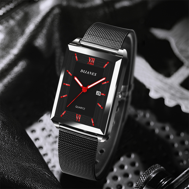 Men's Calendar Date Sport & Le - đánh giá và giá Mesh Stainless Strap