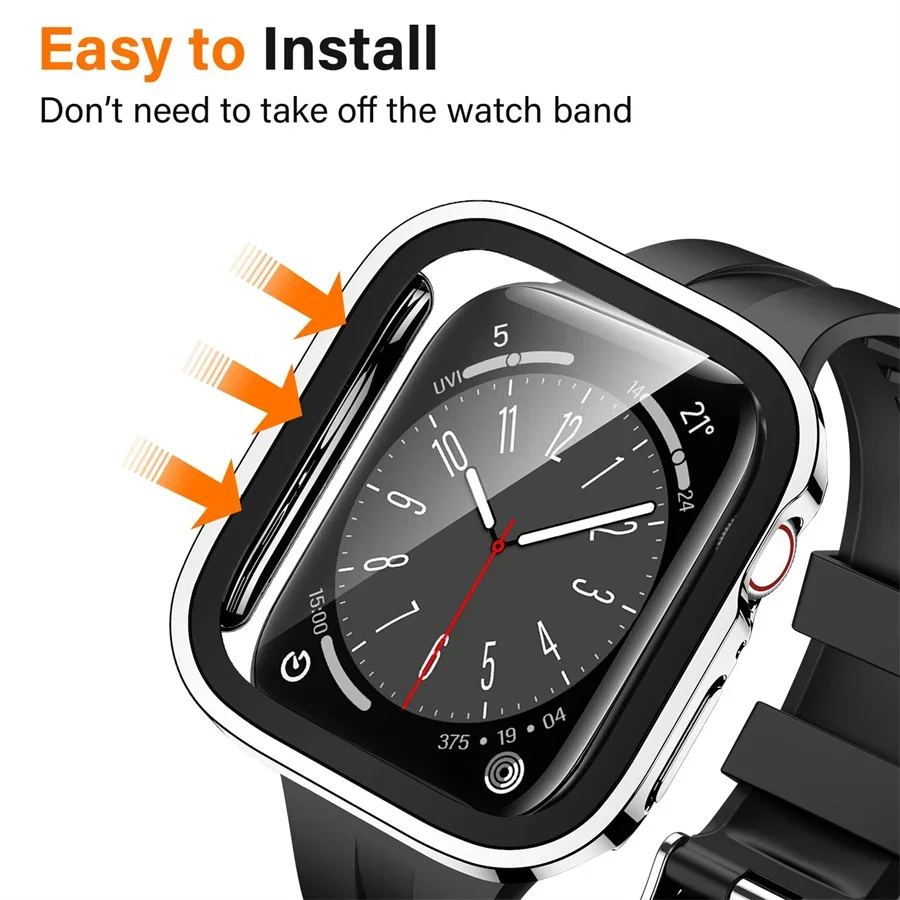 Glass+cover For Apple Watch ca - đánh giá và giá Smartwatch Iphone Watches For Women