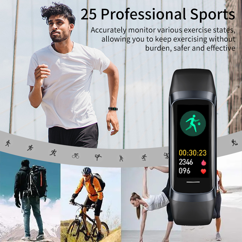 LIGE 1.1 Inch Amoled Heart Rat - đánh giá và giá Smartwatch Slim Watches For Men