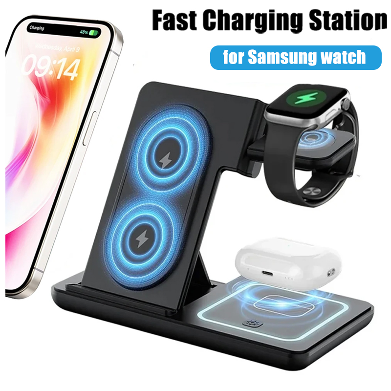 3 in 1 Foldable Wireless Charg - đánh giá và giá Watches Smartwatch Samsung