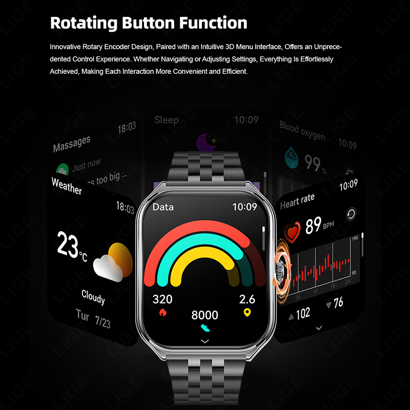 LIGE Fashion Ultra-Slim Amoled - đánh giá và giá Smartwatch Slim Watches For Men
