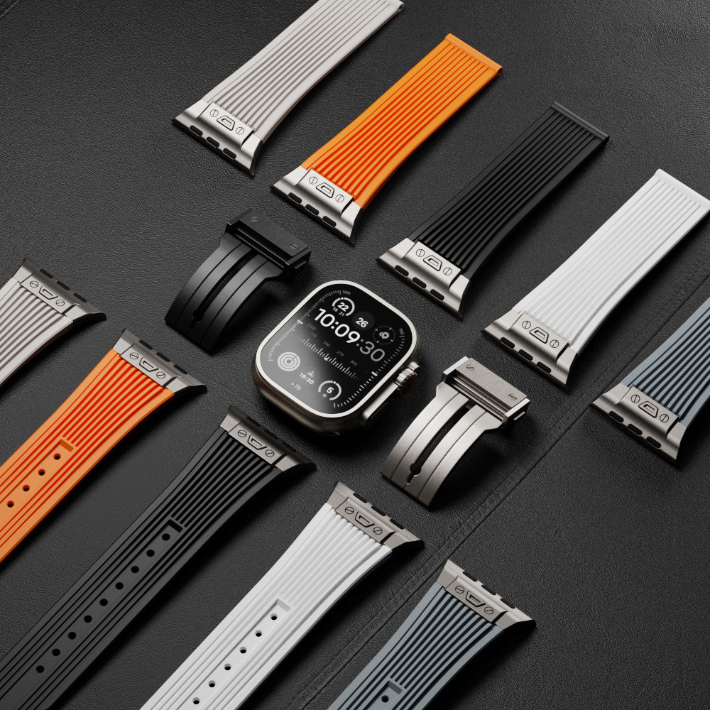 Silicone Strap for Apple Watch - đánh giá và giá Smartwatch Slim Watches For Men