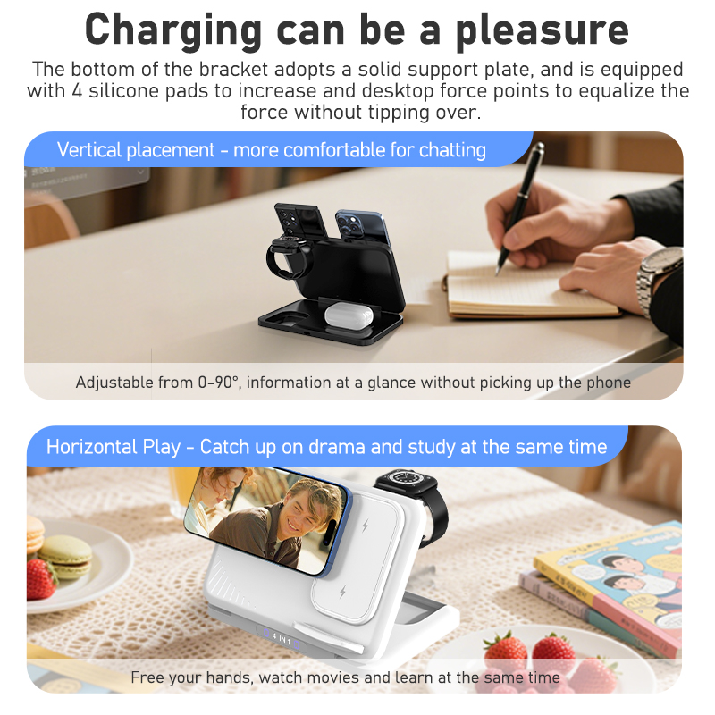 4 in 1 Dual Phone Wireless Cha - đánh giá và giá Watches Smartwatch Samsung