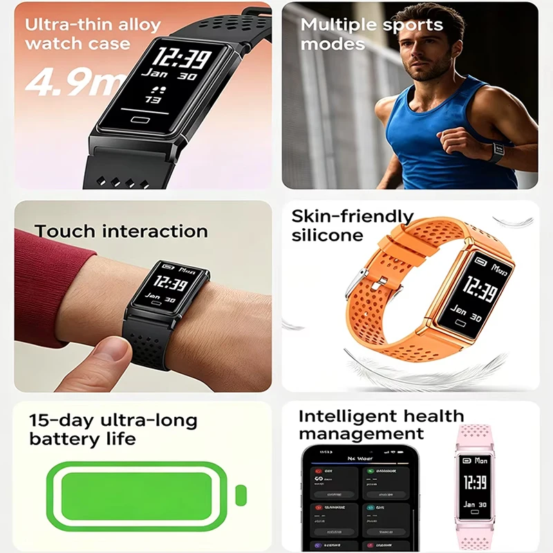 LIGE New Ultra-Slim Smart Brac - đánh giá và giá Smartwatch Slim Watches For Men