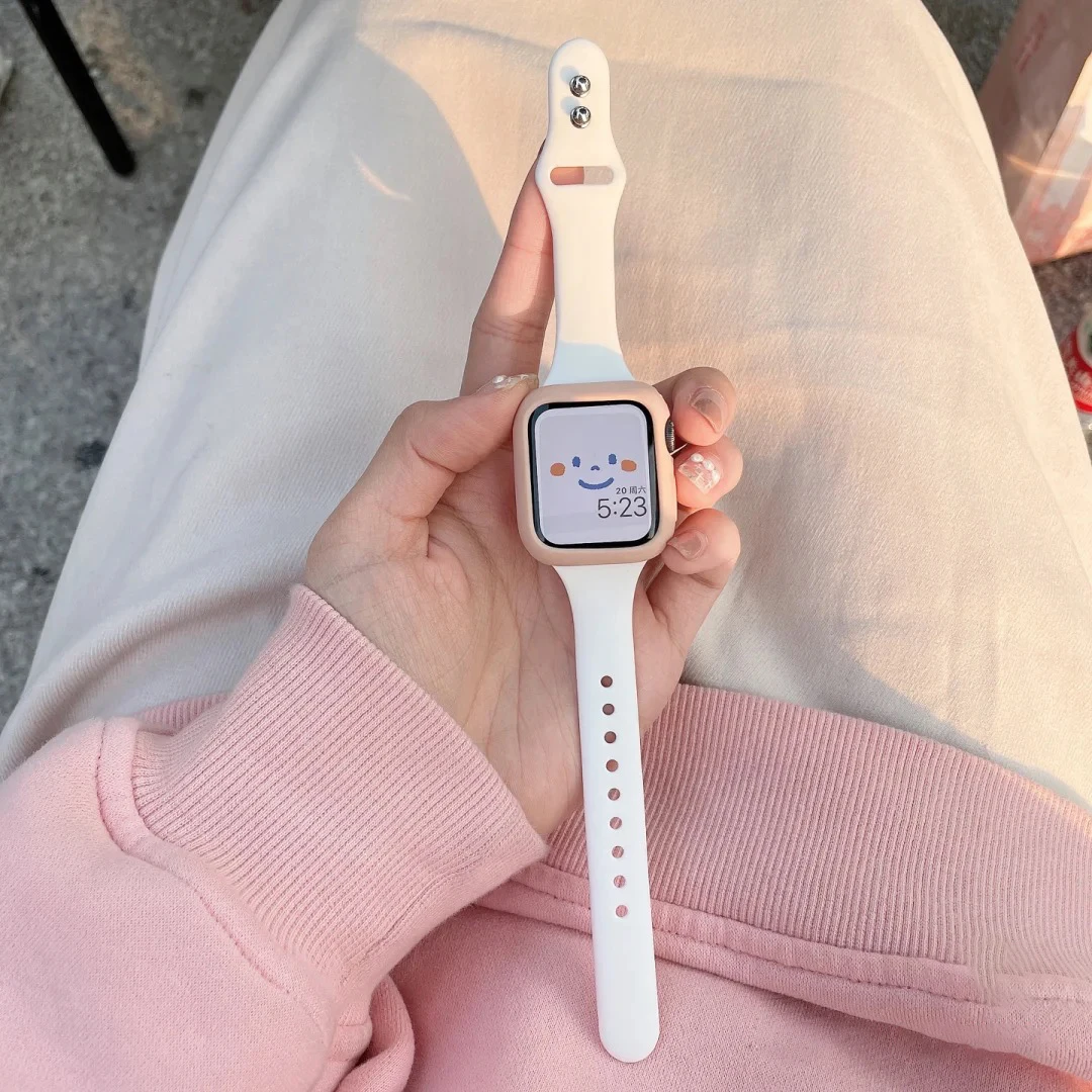 Slim Silicone strap for Apple  - đánh giá và giá Smartwatch Slim Watches For Men