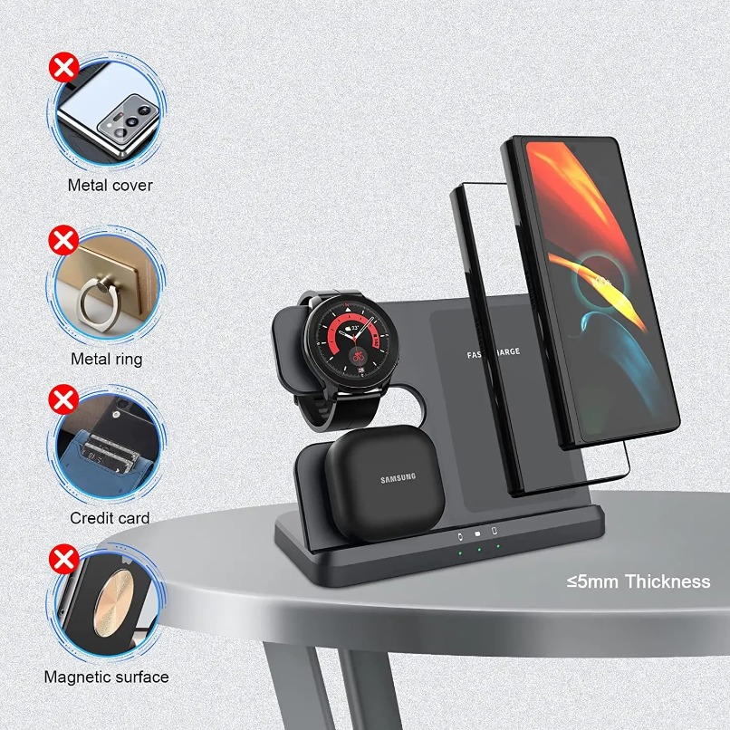 3 in 1 Fast Wireless Charger S - đánh giá và giá Watches Smartwatch Samsung