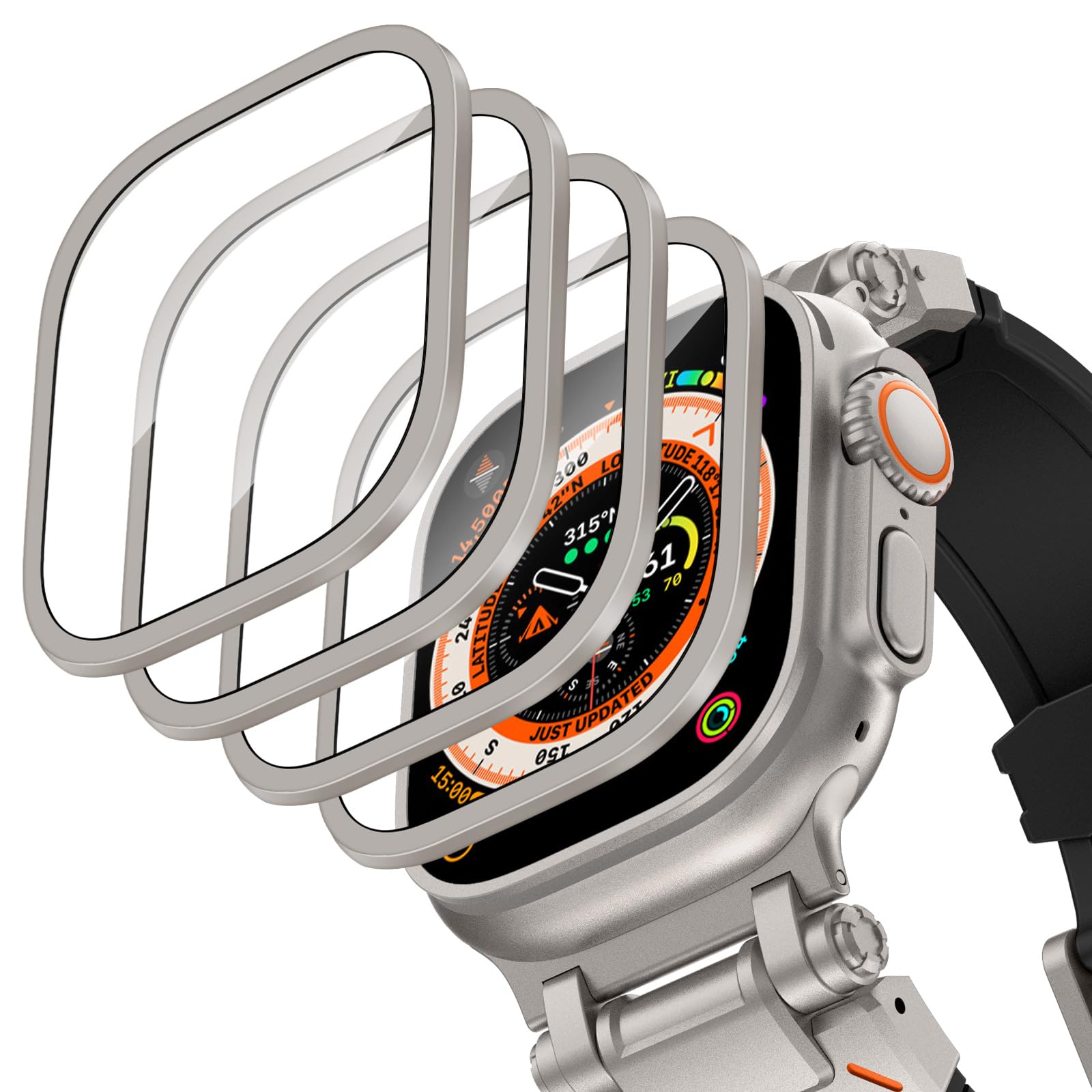 Aluminium Alloy Case+Tempered  - đánh giá và giá Smartwatch Watches For Men