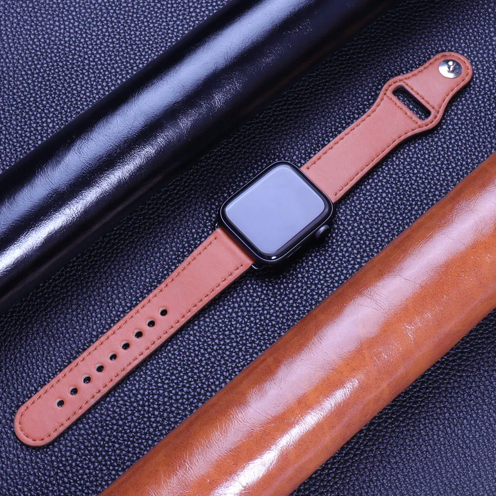 Leather band For Apple watch U - đánh giá và giá Smartwatch Iphone Watches For Women